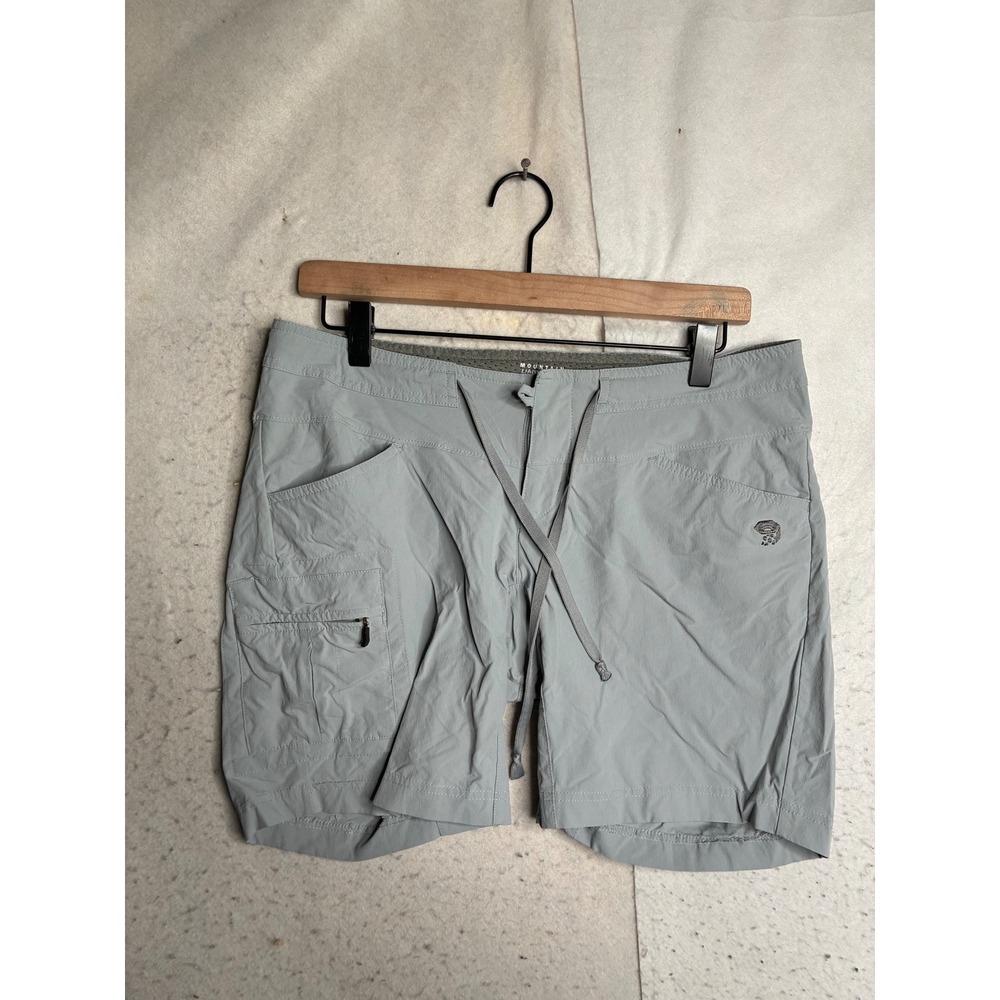 Mountain Hardwear Dynama Cargo Shorts Womens 8 Gray Hiking Outdoor OL4576